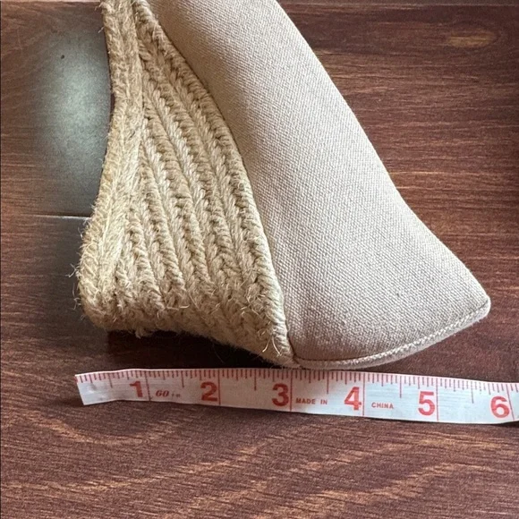 J. Crew Factory Cream Espadrille Shoes Size 8 - Picture 9 of 10